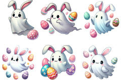 Easter Cute Ghost Clipart Bundle - CraftNest - Digital Crafting and Art