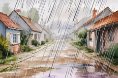Rainy Scenes Background Papers - CraftNest - Digital Crafting and Art