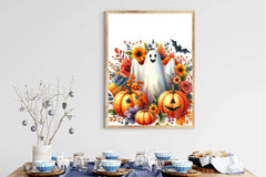 Ghost Pumpkin Floral Halloween Clipart Bundle - CraftNest - Digital Crafting and Art