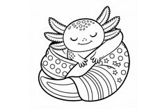 Axolotl Adventures Coloring Book - CraftNest - Digital Crafting and Art