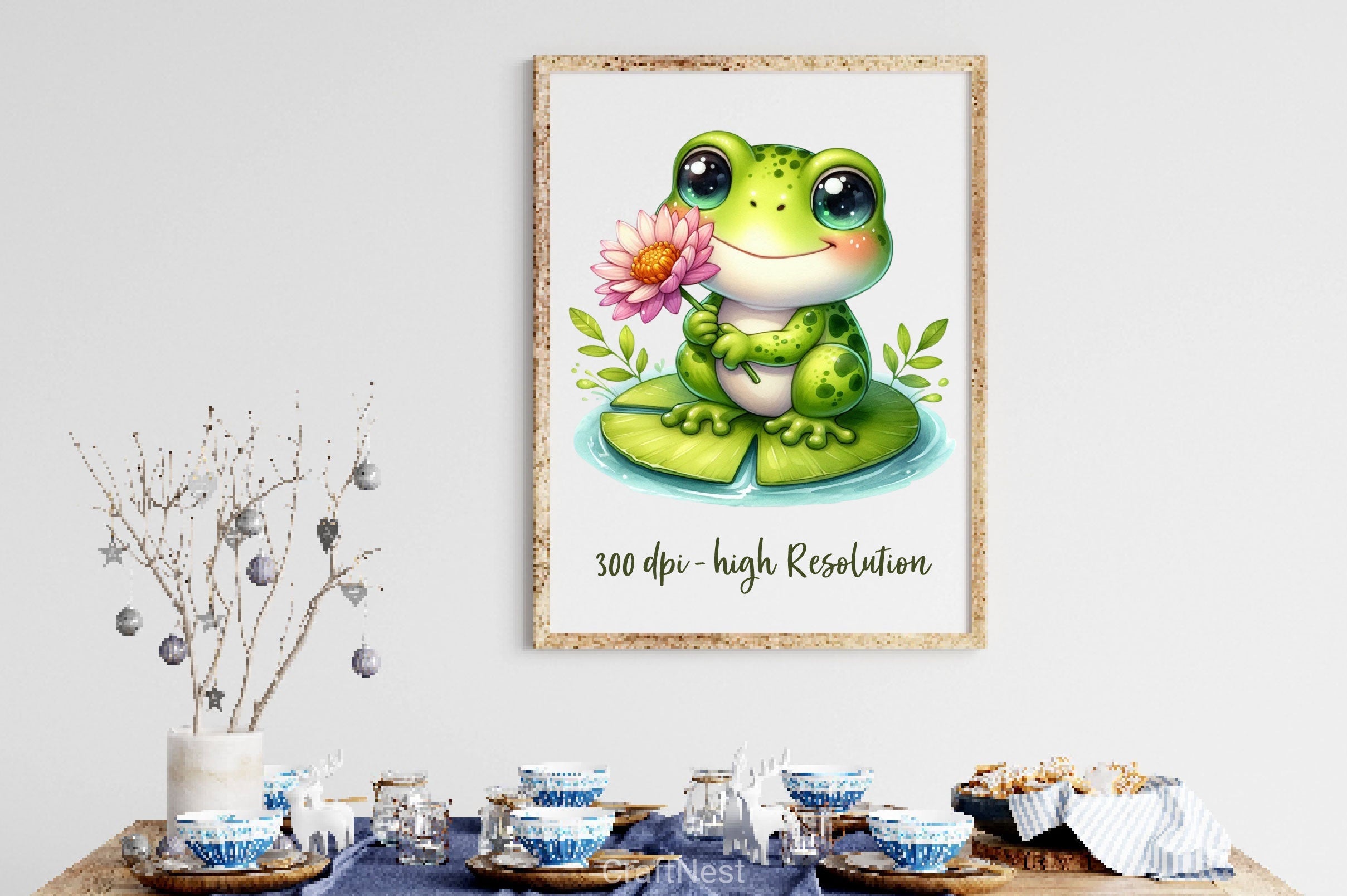 Happy Frog Clipart Bundle 2