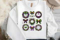 Wreath Bow Mardi Gras Clipart Bundle - CraftNest - Digital Crafting and Art