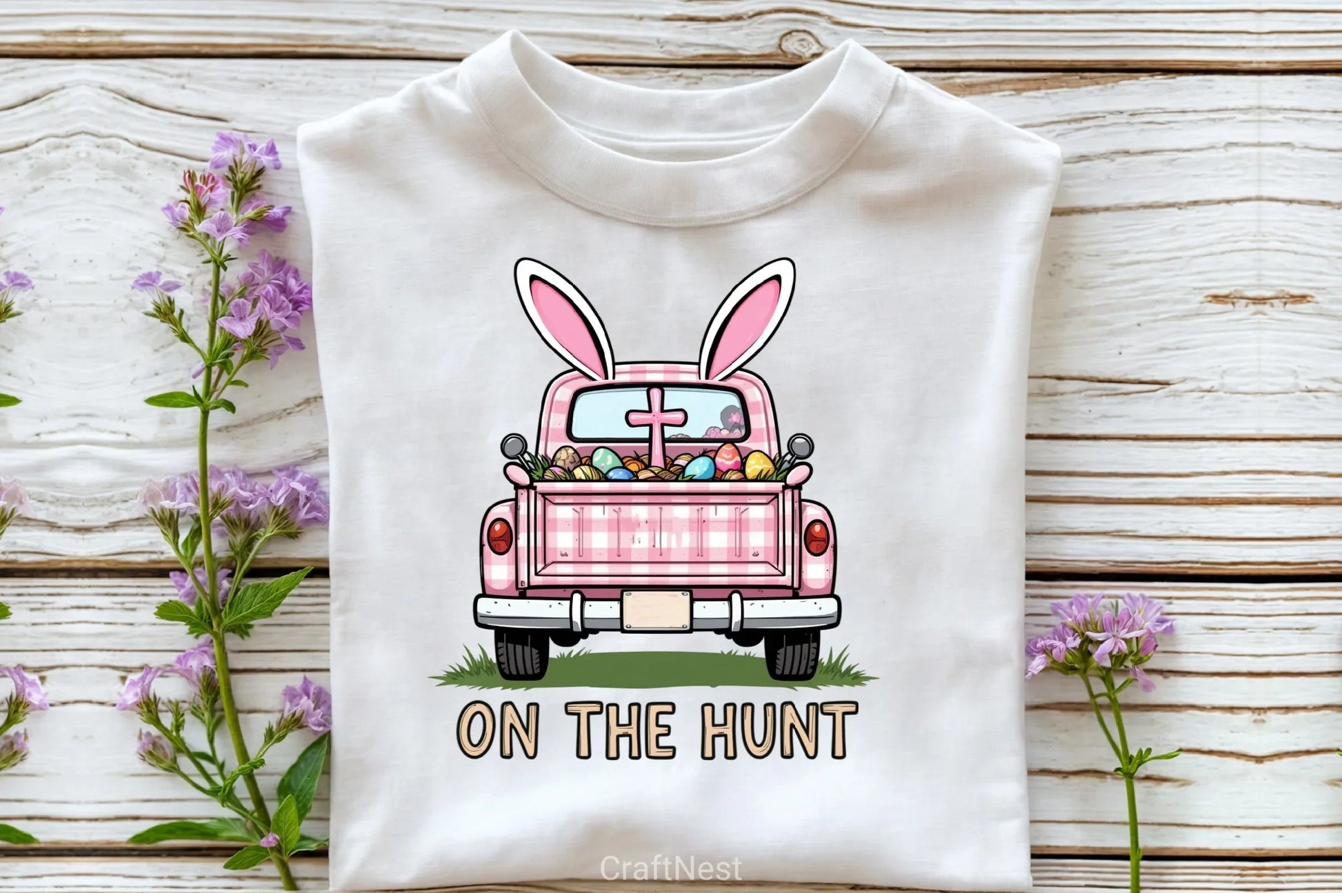Retro Easter Truck Clipart Bundle - CraftNest - Digital Crafting and Art