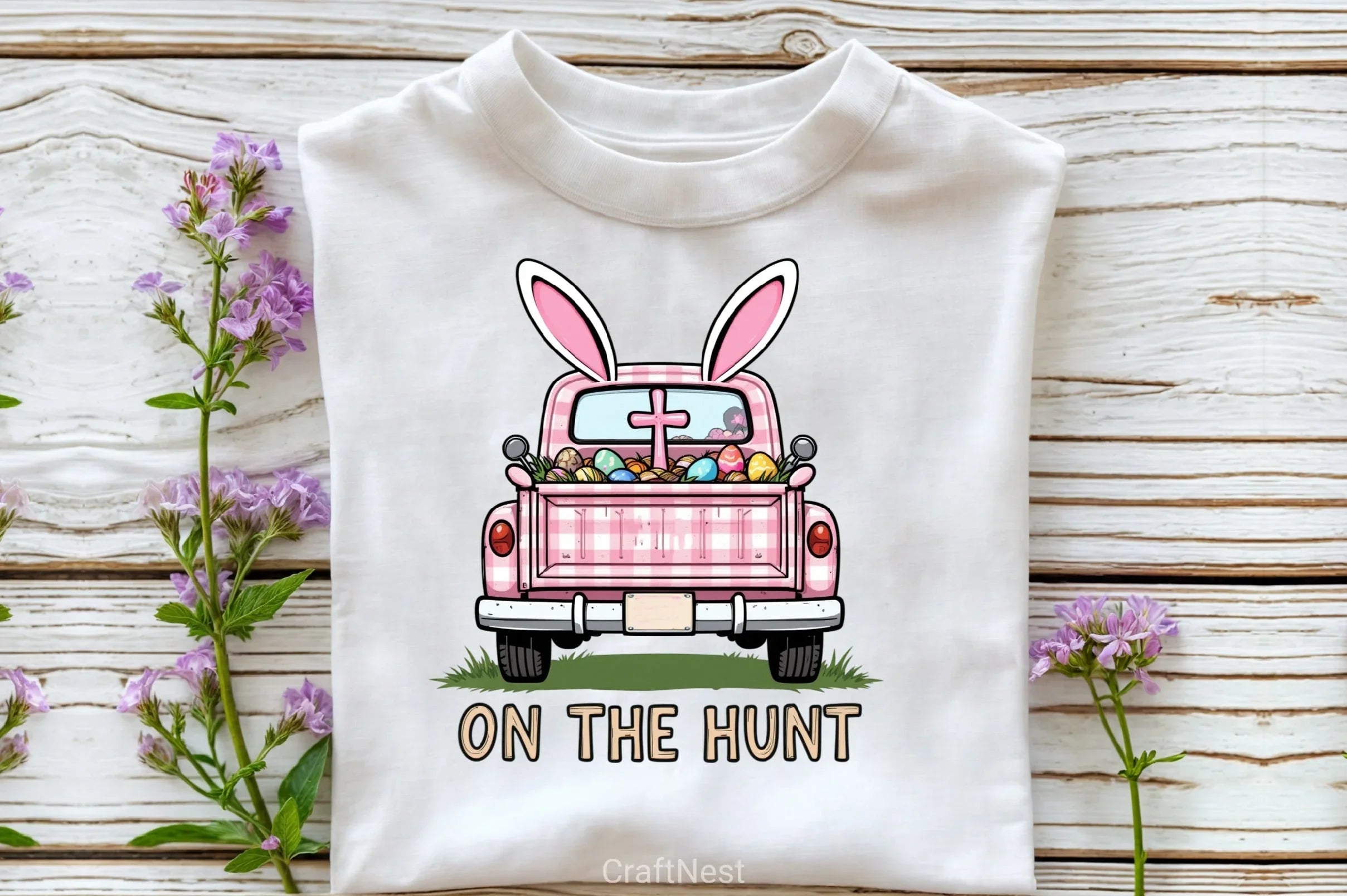 Retro Easter Truck Clipart Bundle - CraftNest - Digital Crafting and Art