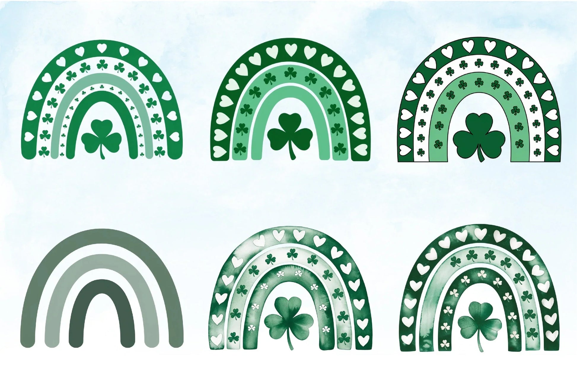 St. Patrick's Day Rainbow Clipart Bundle - CraftNest - Digital Crafting and Art