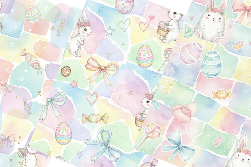 Pastel Easter Junk Journal Papers - CraftNest - Digital Crafting and Art