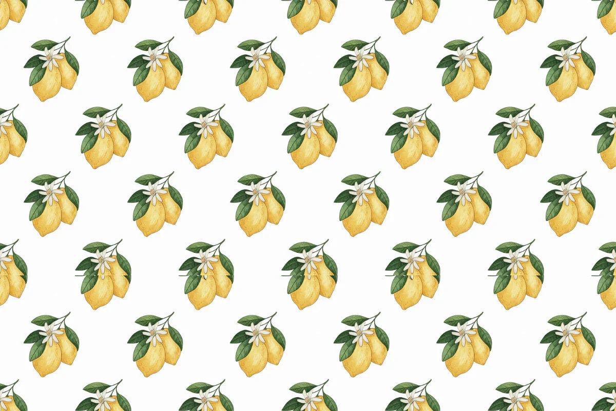 Lemon Blooms Seamless Papers - CraftNest - Digital Crafting and Art