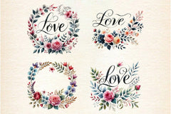 Love Calligraphy Clipart Bundle - CraftNest - Digital Crafting and Art