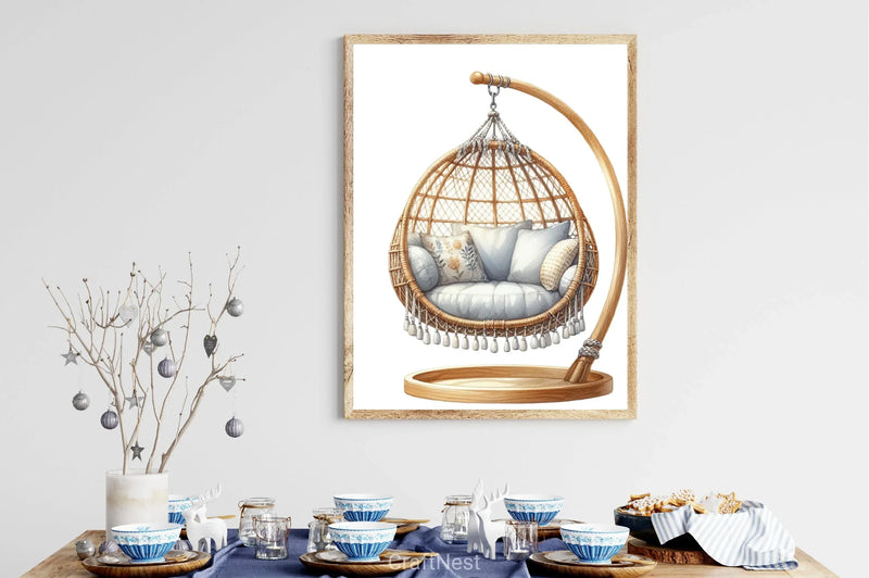 Hanging Chair Clipart Bundle - CraftNest - Digital Crafting and Art