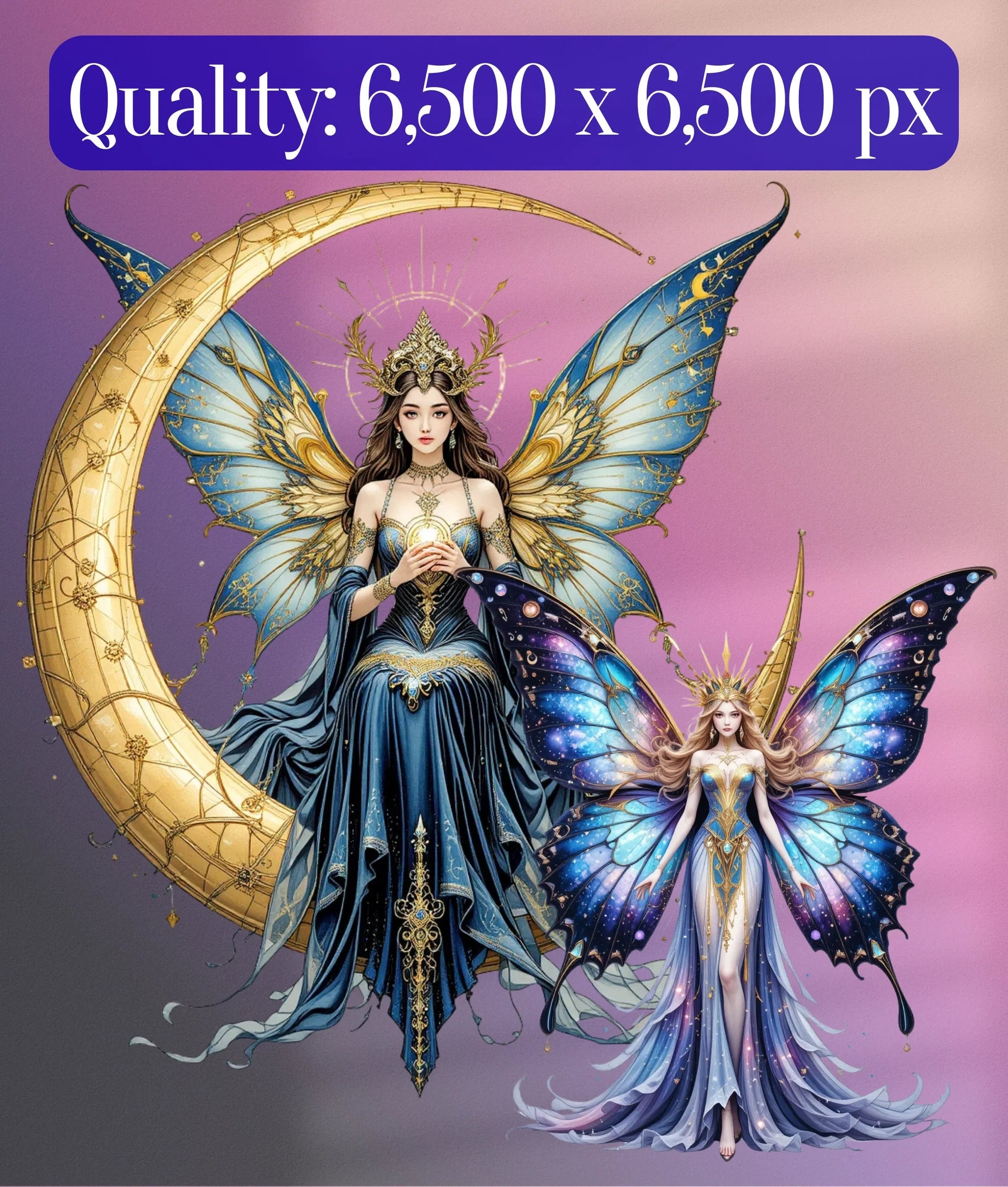 Celestial Fairy Clipart Bundle - CraftNest - Digital Crafting and Art