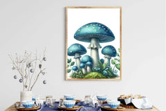 Blue Mushroom Clipart Bundle - CraftNest - Digital Crafting and Art