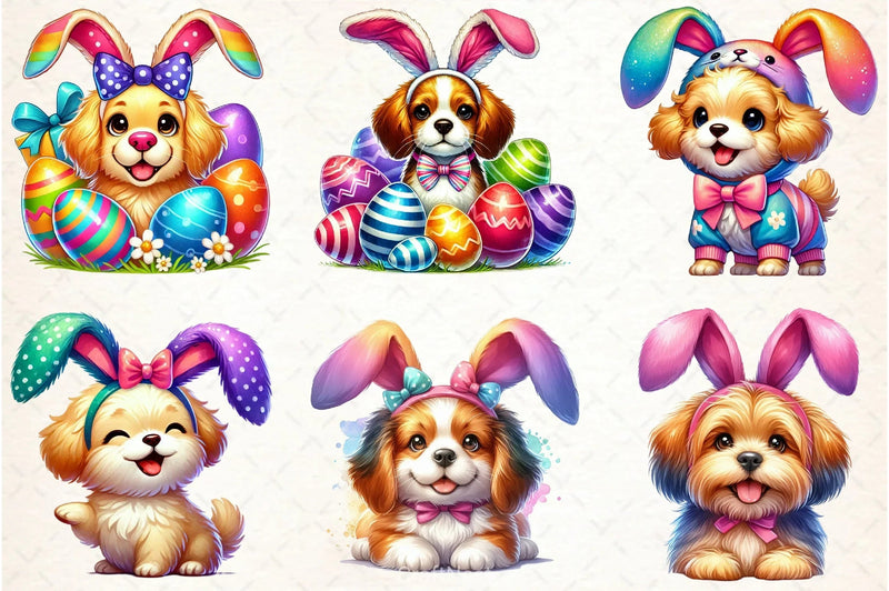 Easter Dogs Clipart Bundle - CraftNest - Digital Crafting and Art