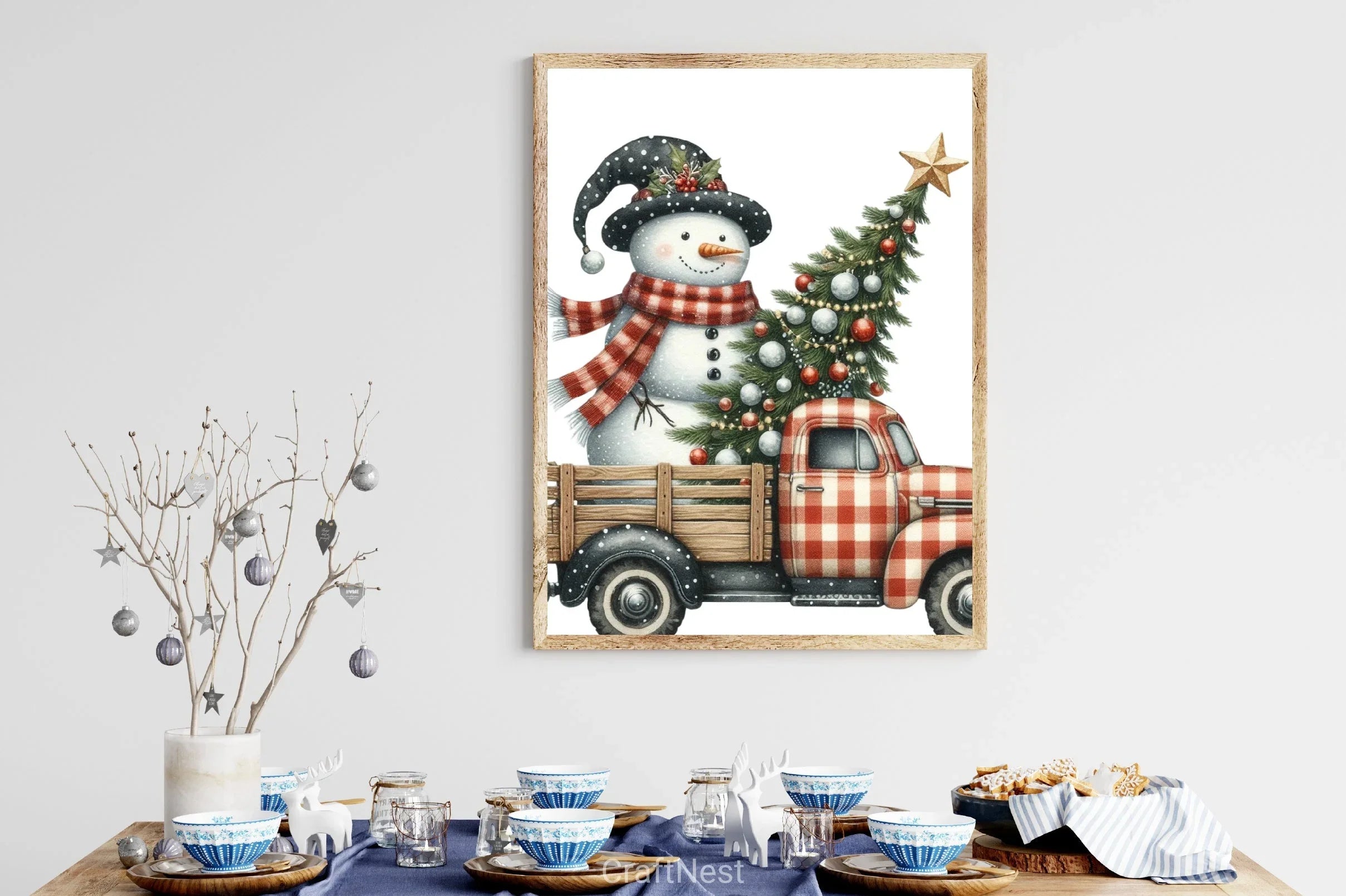 Merry Christmas Truck Clipart Bundle - CraftNest - Digital Crafting and Art