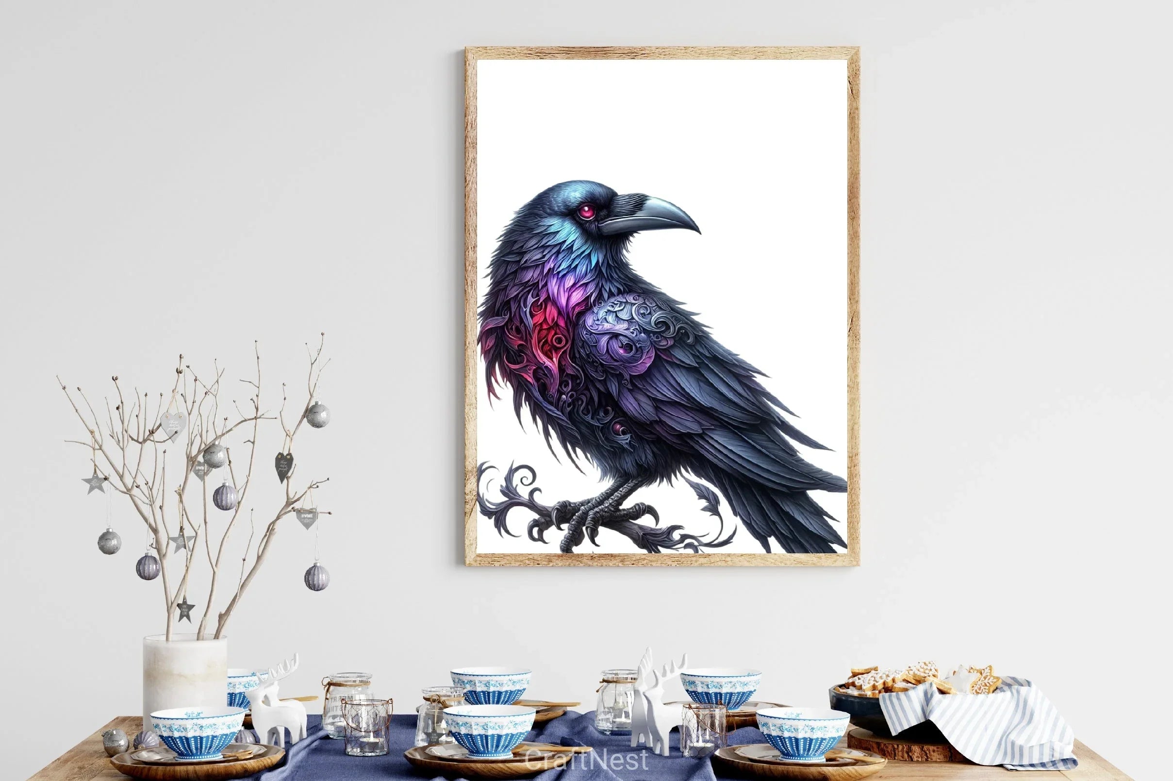 Halloween Gothic Raven Clipart Bundle - CraftNest - Digital Crafting and Art