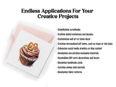 Chocolate Cupcakes Clipart - CraftNest