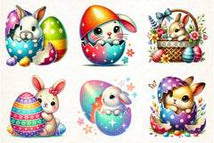 Easter Peeking Bunny Clipart Bundle - CraftNest - Digital Crafting and Art
