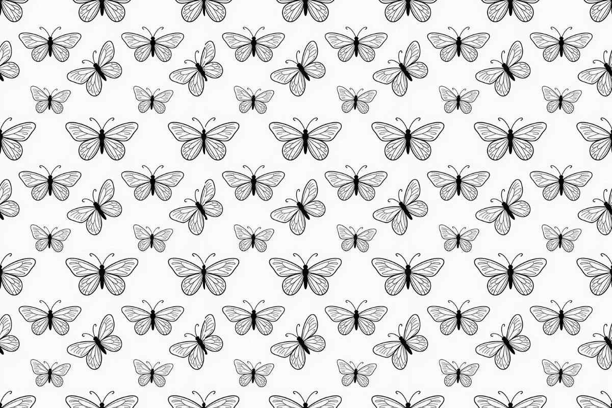 Ink Butterflies Seamless Papers - CraftNest - Digital Crafting and Art