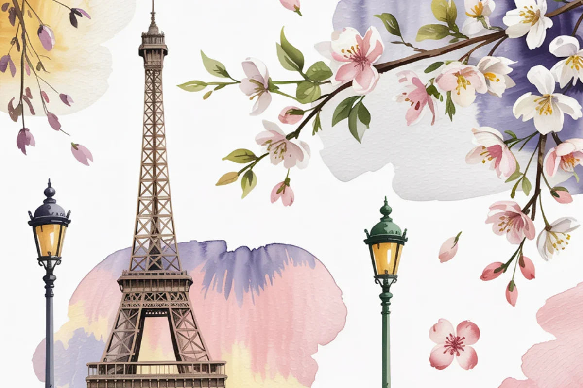Bonjour Paris Background Papers - CraftNest - Digital Crafting and Art