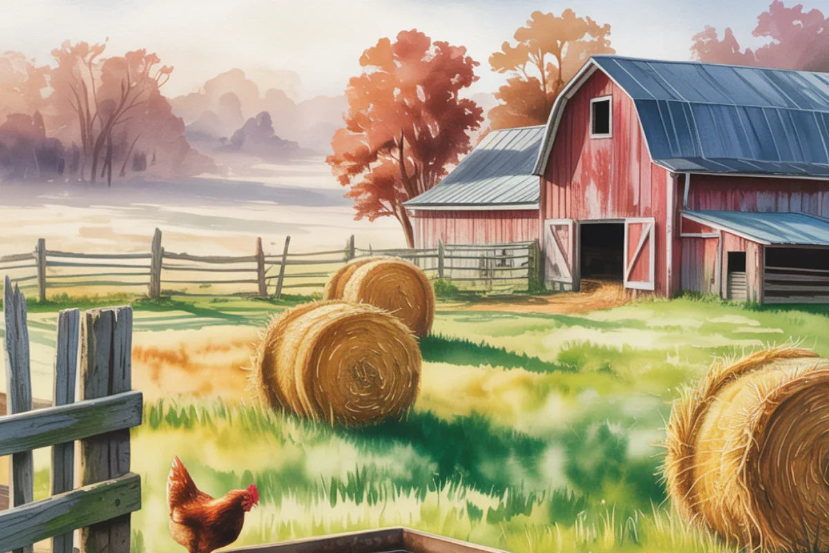 Rustic Barnyard Mornings Background Papers - CraftNest - Digital Crafting and Art