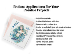 Realistic Mermaid Clipart - CraftNest