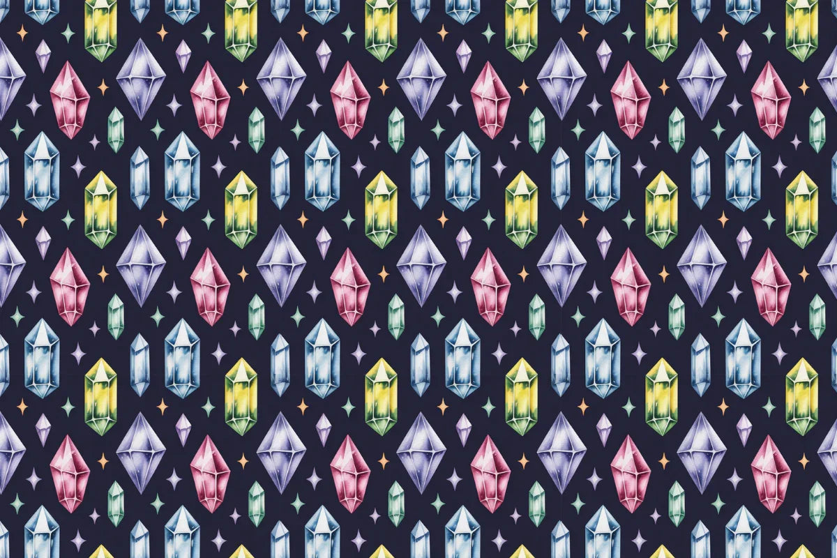 Crystals & Gems Seamless Papers - CraftNest - Digital Crafting and Art