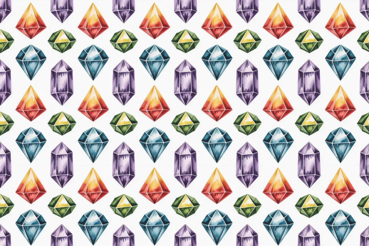 Crystals Seamless Papers - CraftNest - Digital Crafting and Art