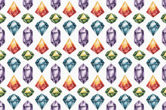 Crystals Seamless Papers - CraftNest - Digital Crafting and Art