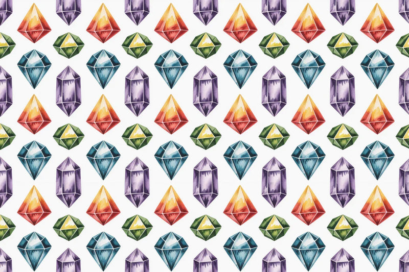Crystals Seamless Papers - CraftNest - Digital Crafting and Art