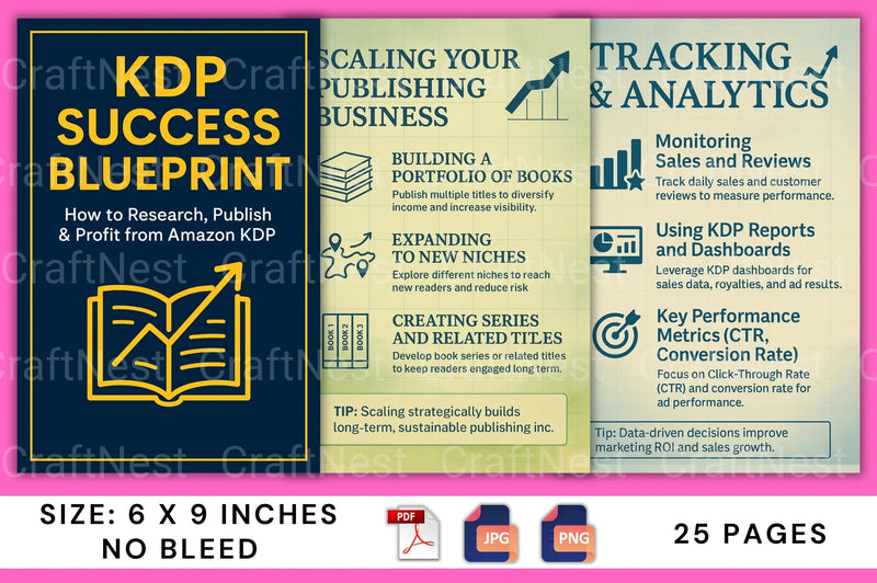 KDP Success Blueprint Guide - CraftNest - Digital Crafting and Art