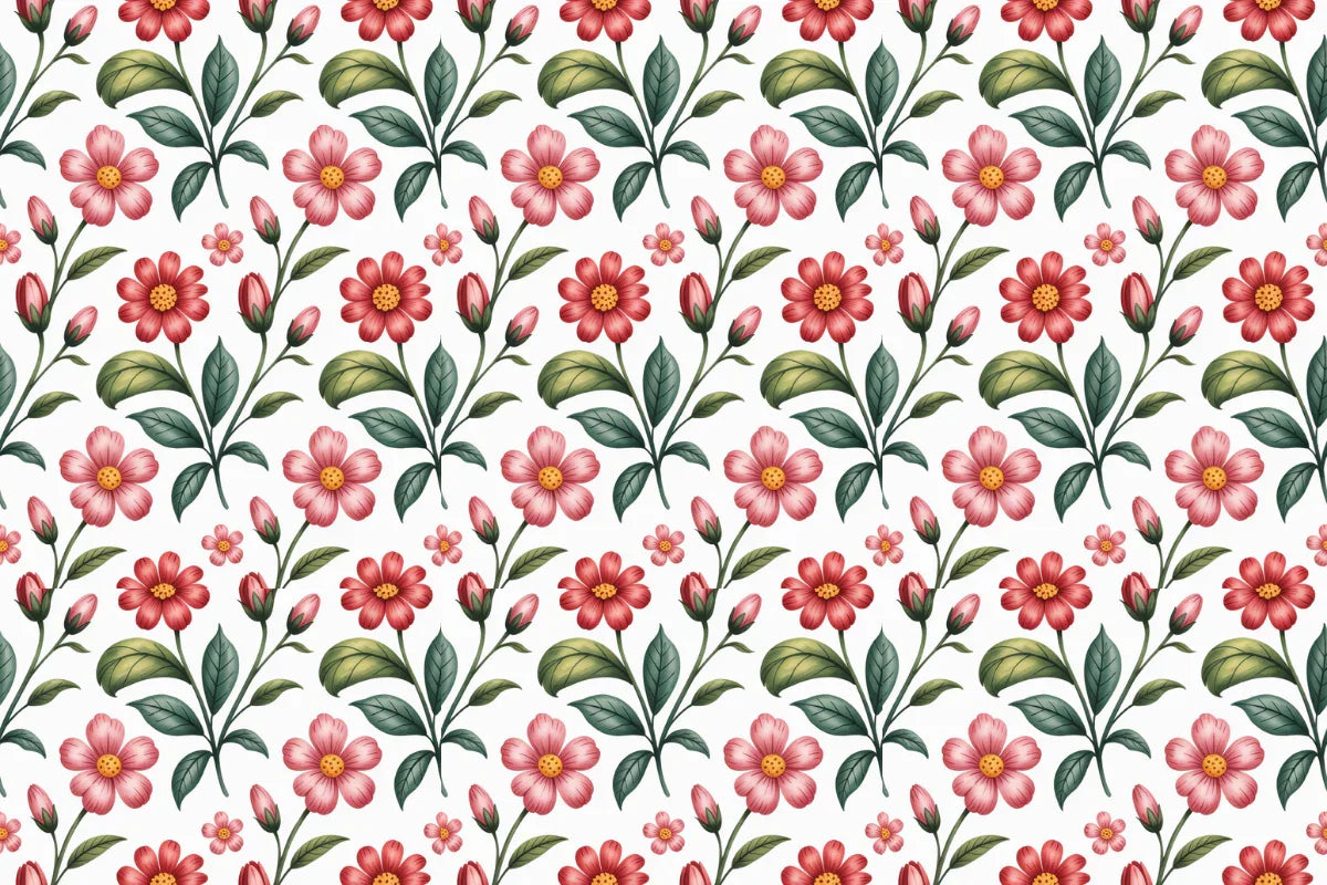 Cute Blooms Seamless Papers - CraftNest - Digital Crafting and Art
