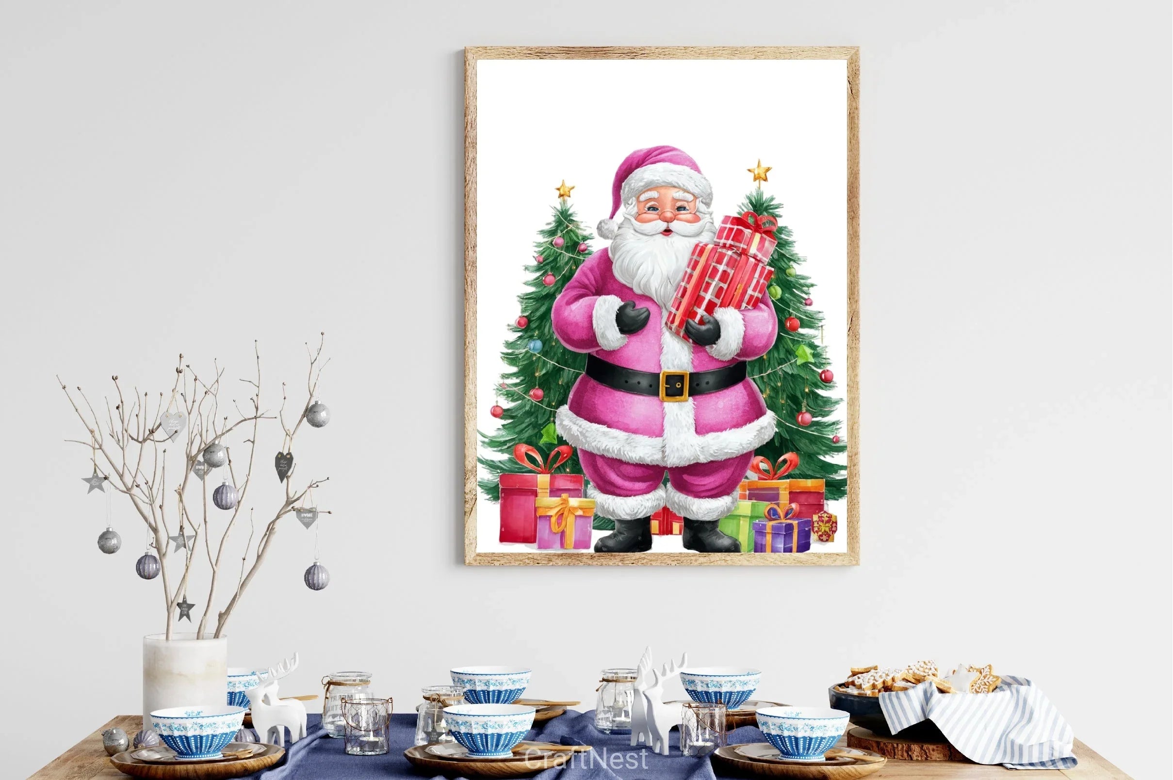 Vintage Santa Clipart Bundle 2 - CraftNest - Digital Crafting and Art