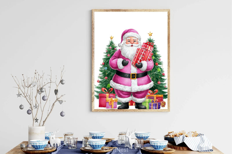 Vintage Santa Clipart Bundle 2 - CraftNest - Digital Crafting and Art