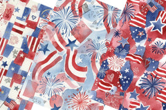 4th of July Junk Journal Papers - CraftNest - Digital Crafting and Art