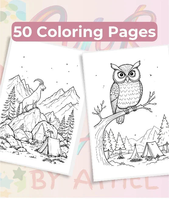 The Great Outdoors Coloring Book Bundle - CraftNest - Digital Crafting and Art