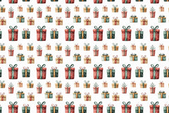 Christmas Presents Cute Seamless Papers - CraftNest - Digital Crafting and Art