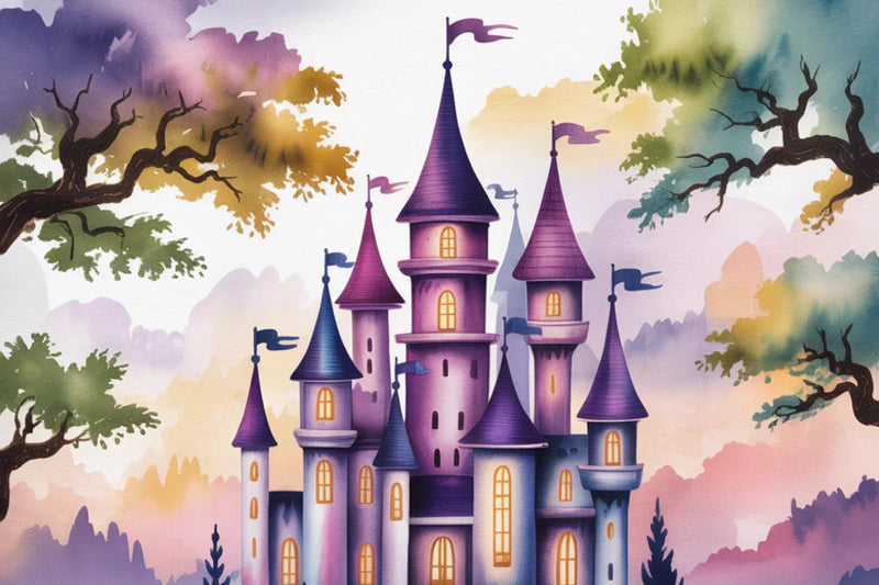 Enchanted Castles Background Papers - CraftNest - Digital Crafting and Art