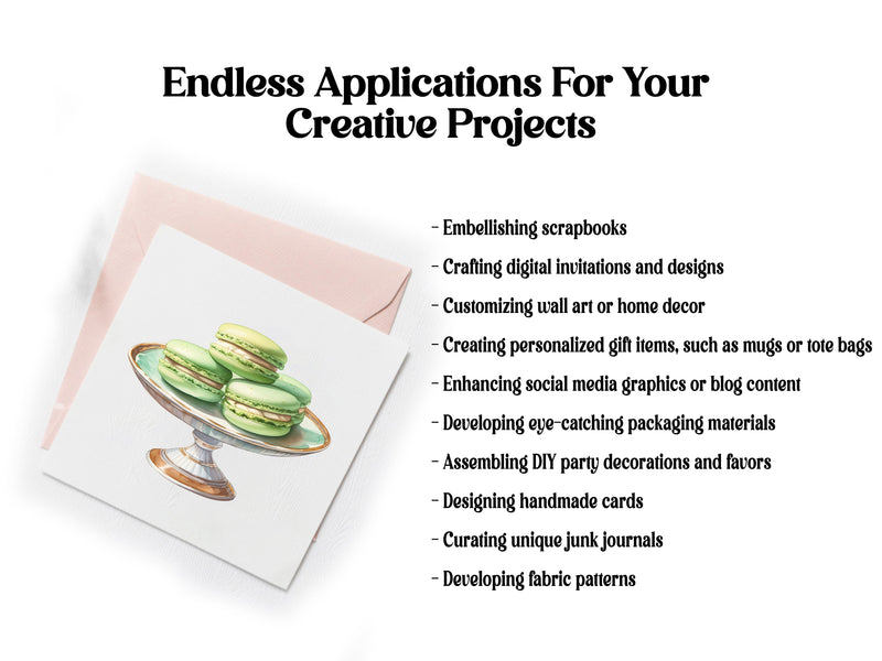 Pistachio Macarons Clipart - CraftNest