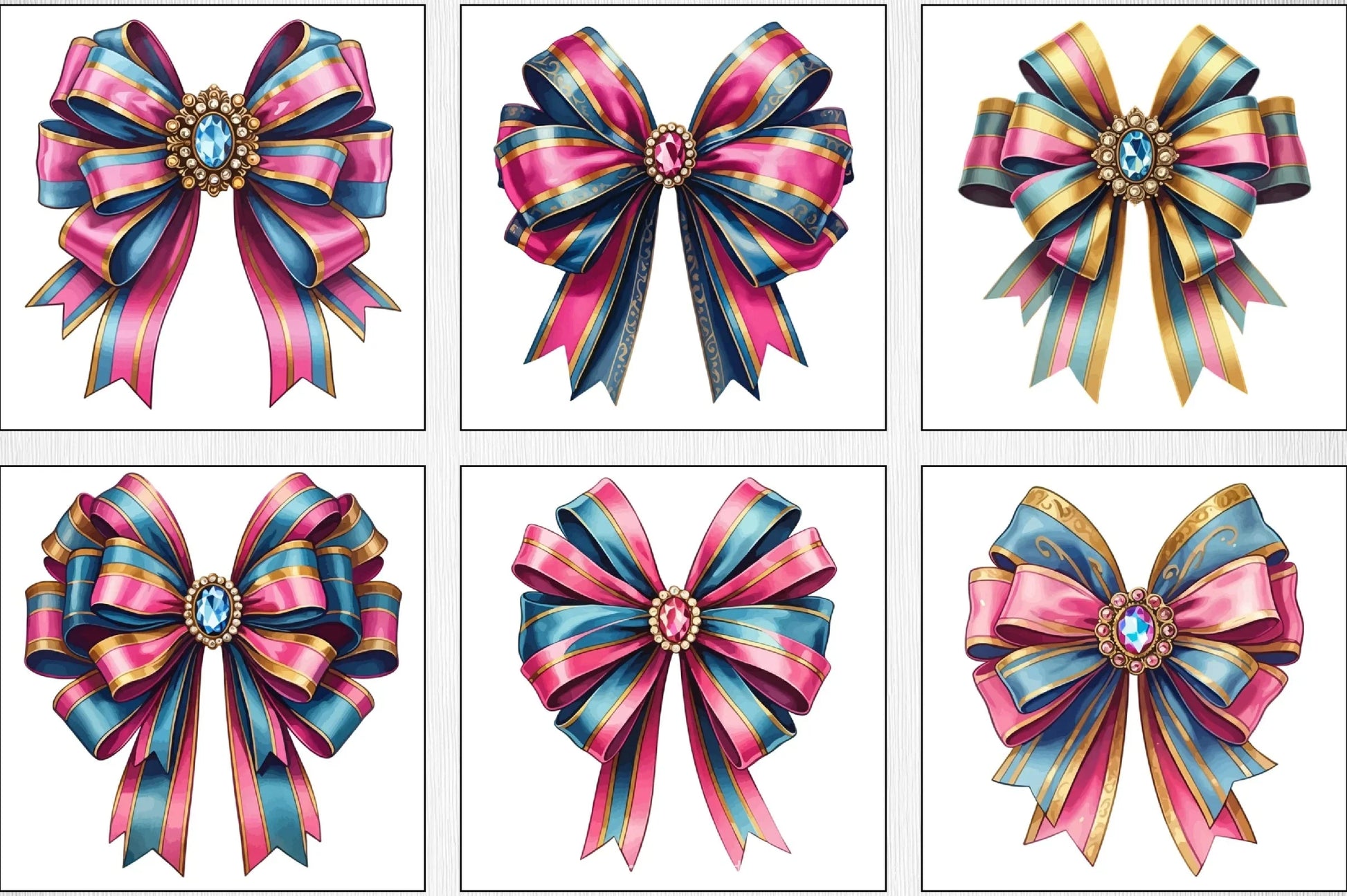 Coquette Bow Clipart Bundle 2 - CraftNest - Digital Crafting and Art