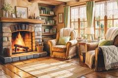 Cosy Cottage Interiors Background Papers - CraftNest - Digital Crafting and Art