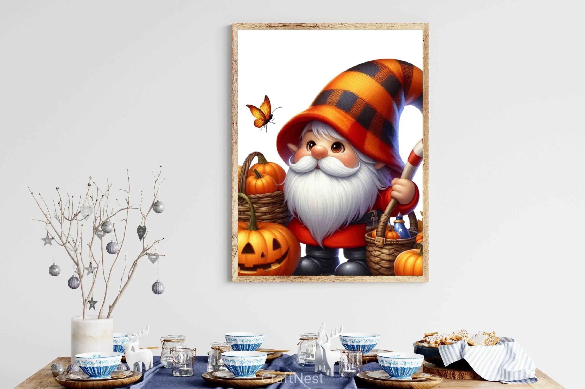 Cute Fall Gnome Clipart Bundle - CraftNest - Digital Crafting and Art
