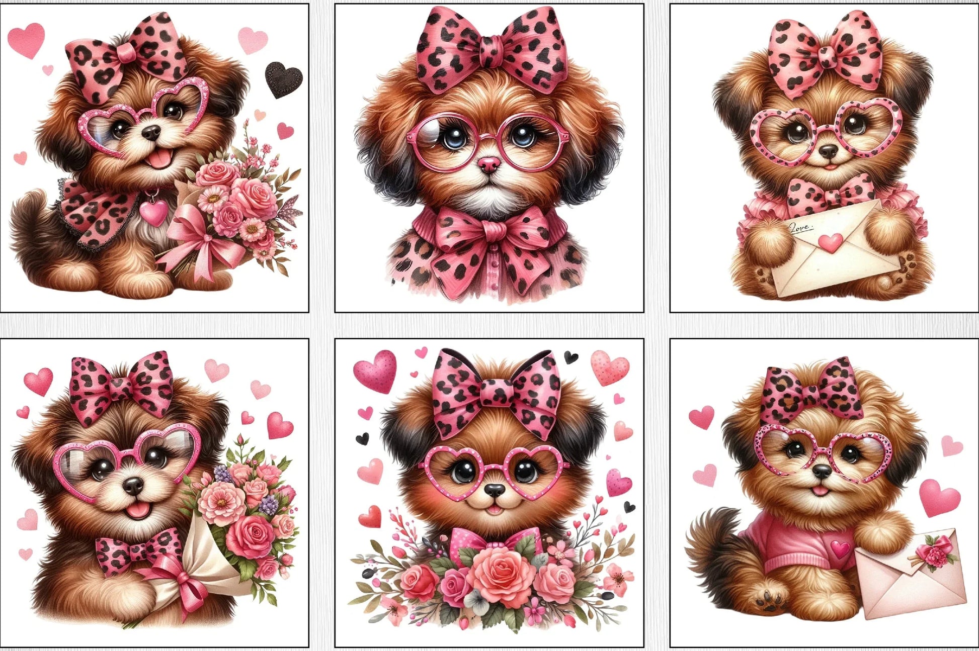 Valentine Dog Clipart Bundle - CraftNest - Digital Crafting and Art