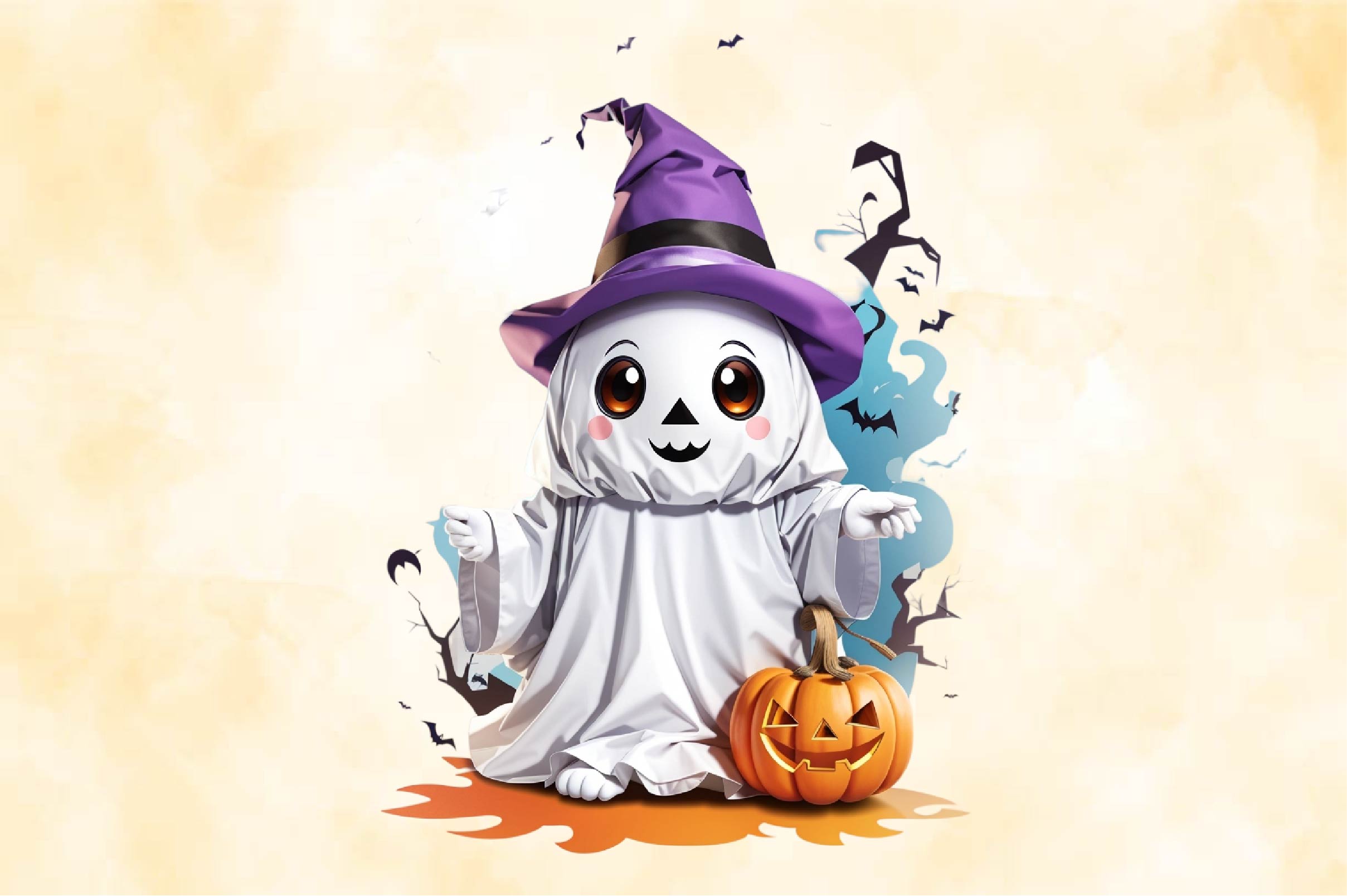 Retro Cowboy Ghost Clipart Bundle - CraftNest - Digital Crafting and Art