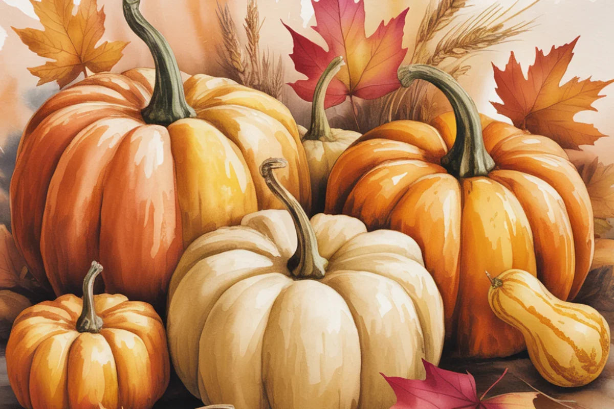 Rustic Pumpkins Background Papers - CraftNest - Digital Crafting and Art