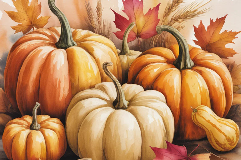 Rustic Pumpkins Background Papers - CraftNest - Digital Crafting and Art