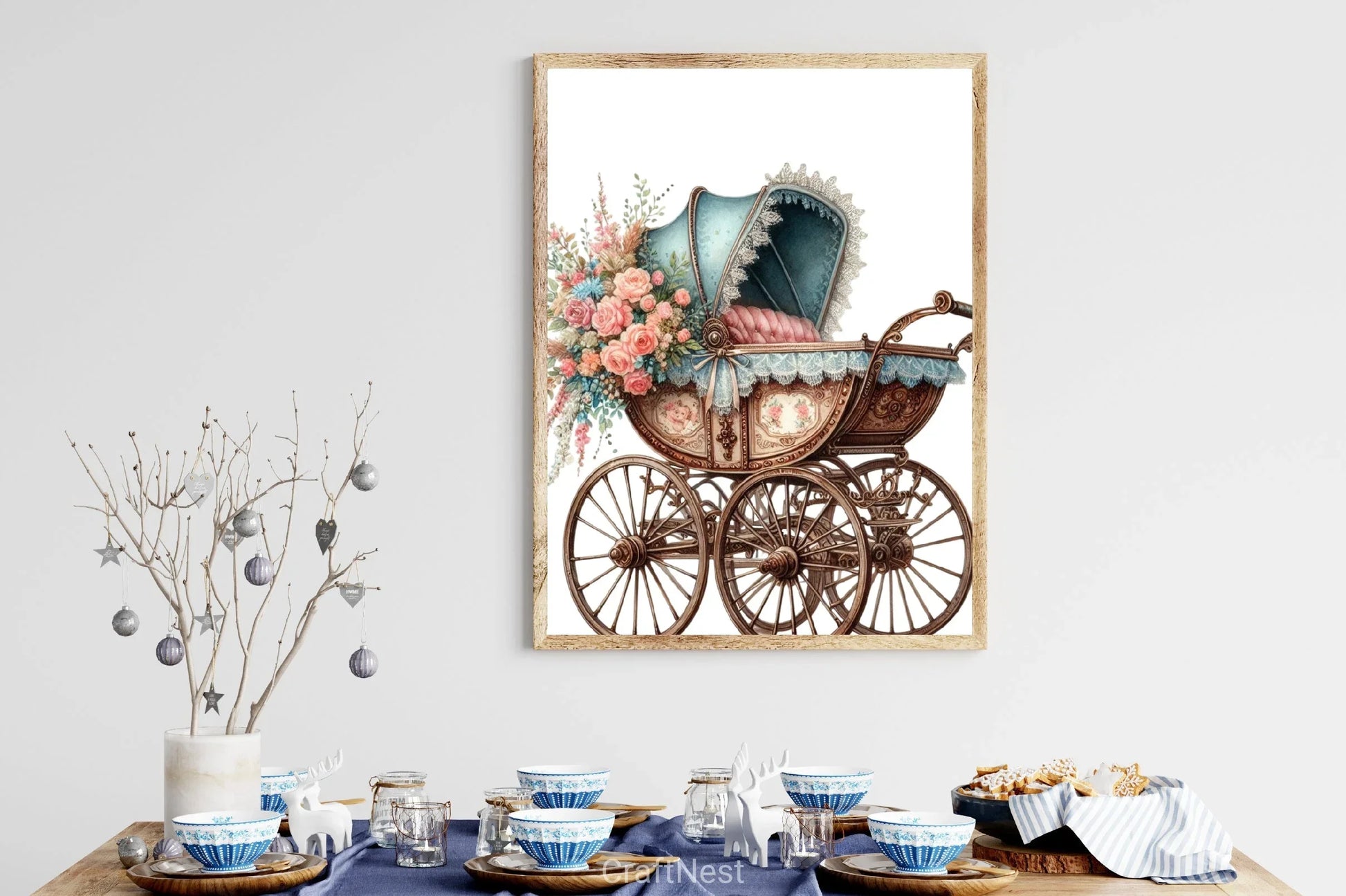 Luxurious Bassinet Clipart Bundle - CraftNest - Digital Crafting and Art