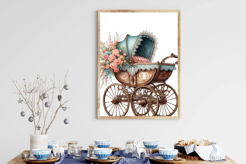 Luxurious Bassinet Clipart Bundle - CraftNest - Digital Crafting and Art