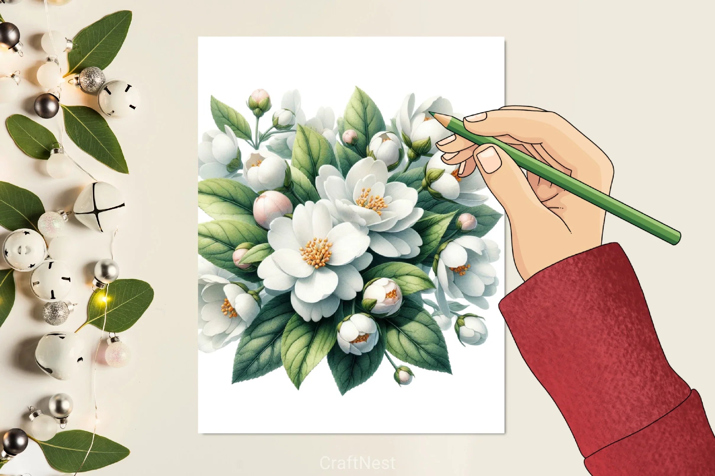 Jasmine Tea Clipart Bundle - CraftNest - Digital Crafting and Art