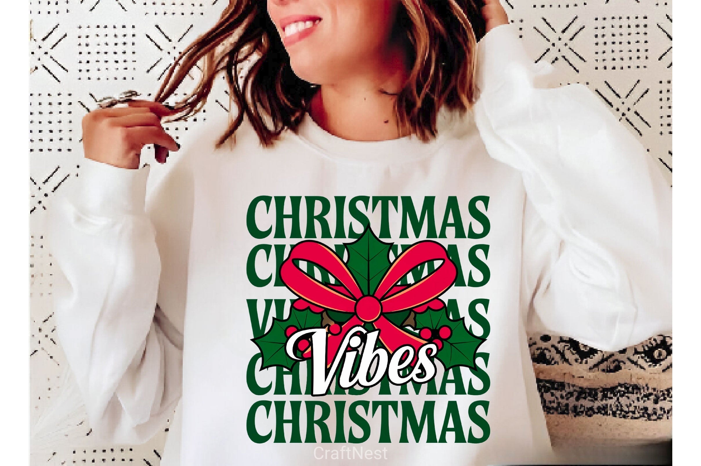 Vintage Christmas Christmas Vibes Clipart Bundle