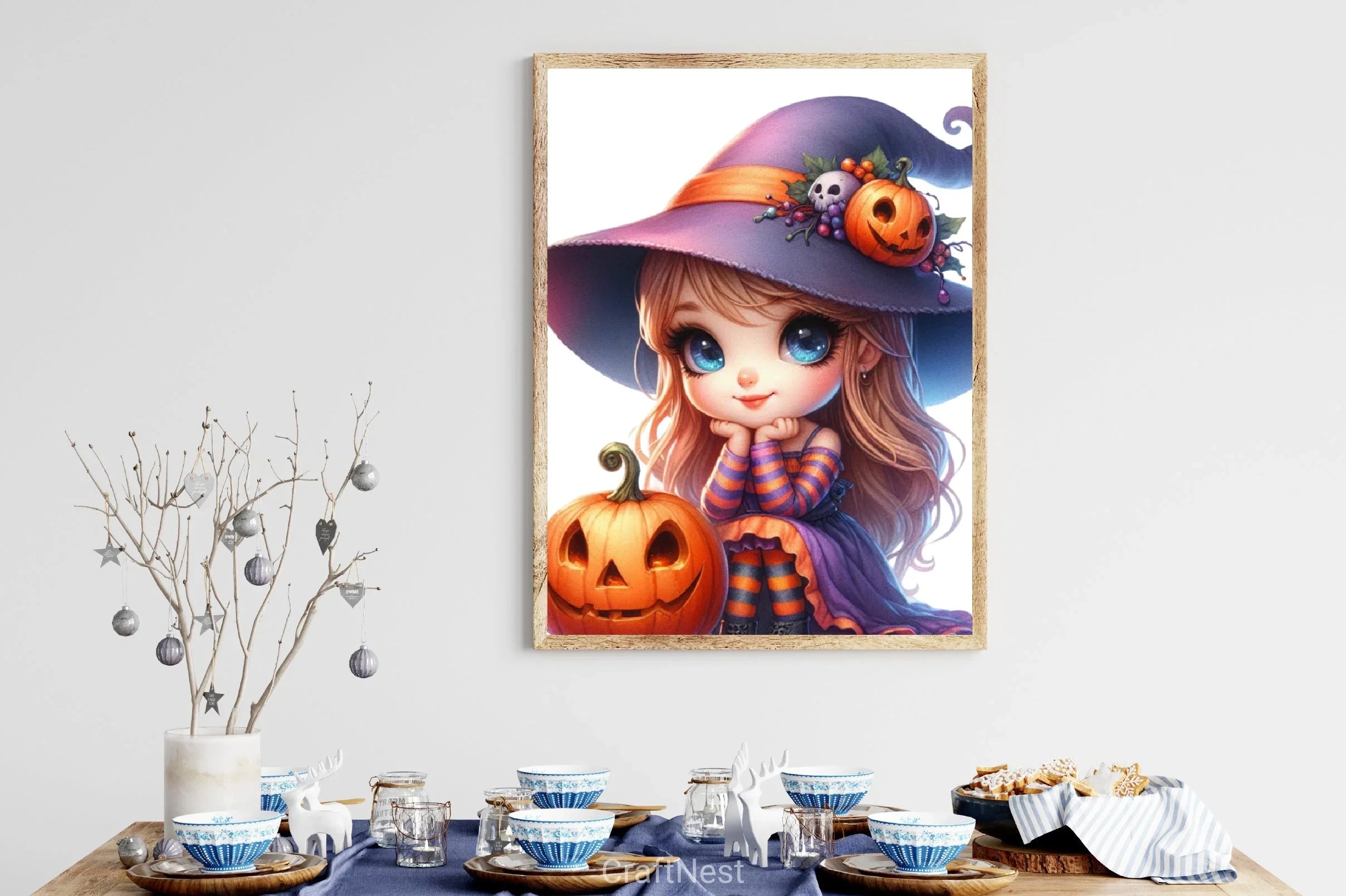 Cute Witch Pumpkin Clipart Bundle - CraftNest - Digital Crafting and Art