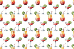 Cute Cocktails Seamless Papers - CraftNest - Digital Crafting and Art